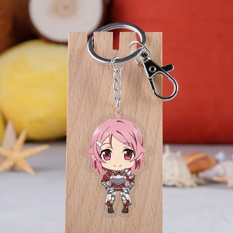 Sword Art Online Anime acrylic keychain price for 5 pcs 2606