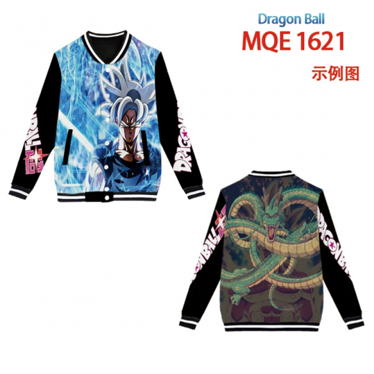 DRAGON BALL Full color round neck baseball uniform coat Hoodie XS to 4XL 8 sizes MQE1621