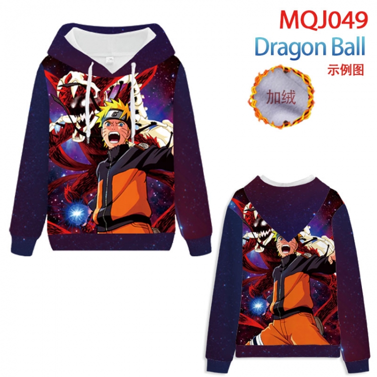 DRAGON BALL Full Color Patch velvet pocket Sweatshirt Hoodie EUR SIZE 9 sizes from XXS to XXXX MQJ049