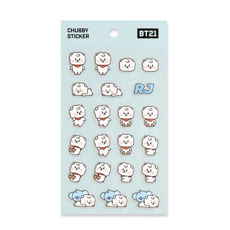 BTS BT21 cartoon bubble stickers stereo stickers a set price for 10 pcs 10X18CM