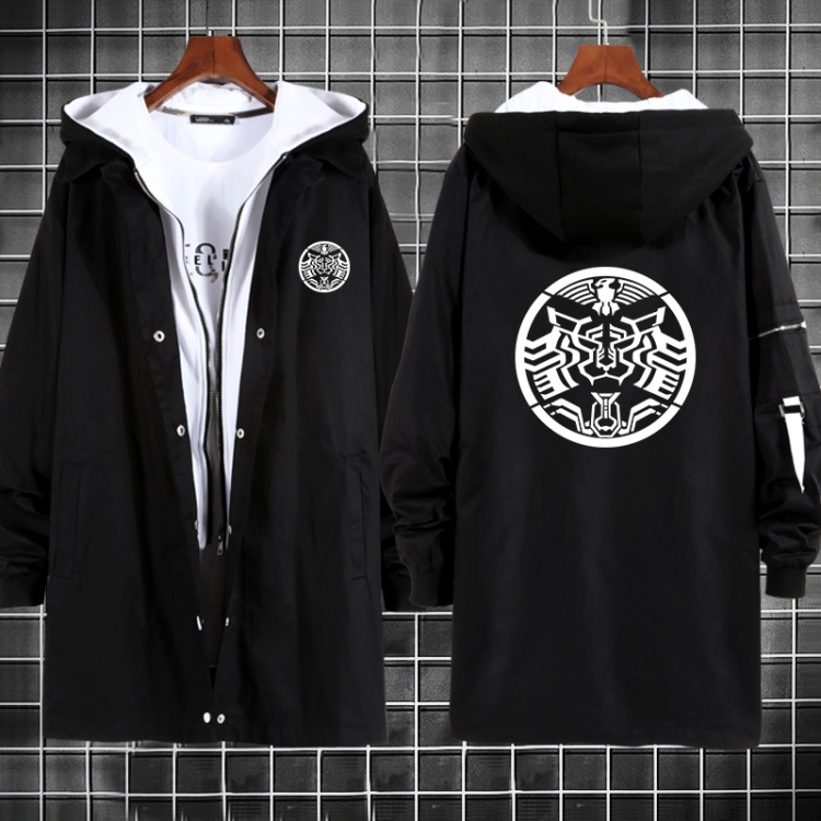Kamen Rider Anime fake two sweater coat long trench coat 5 sizes from M to 3XL