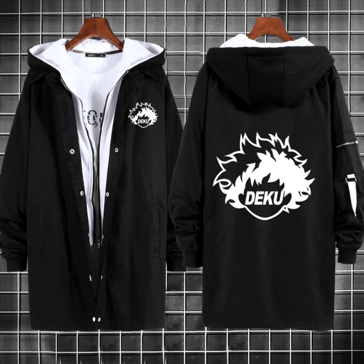 My Hero Academia Anime fake two sweater coat long trench coat 5 sizes from M to 3XL