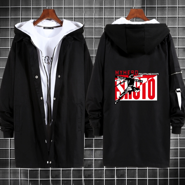 My Hero Academia Anime fake two sweater coat long trench coat 5 sizes from M to 3XL