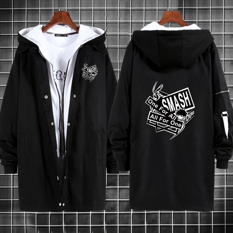 My Hero Academia Anime fake two sweater coat long trench coat 5 sizes from M to 3XL