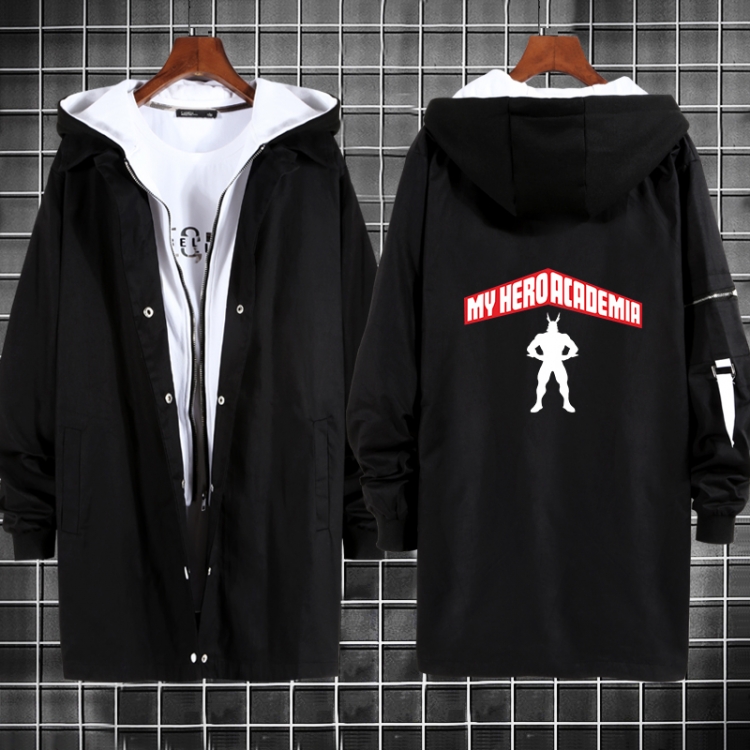 My Hero Academia Anime fake two sweater coat long trench coat 5 sizes from M to 3XL