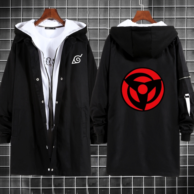 Naruto Anime fake two sweater coat long trench coat 5 sizes from M to 3XL