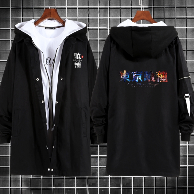 Tokyo Ghoul Anime fake two sweater coat long trench coat 5 sizes from M to 3XL