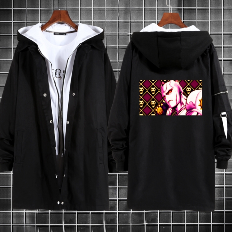 JoJos Bizarre Adventure Anime fake two sweater coat long trench coat 5 sizes from M to 3XL
