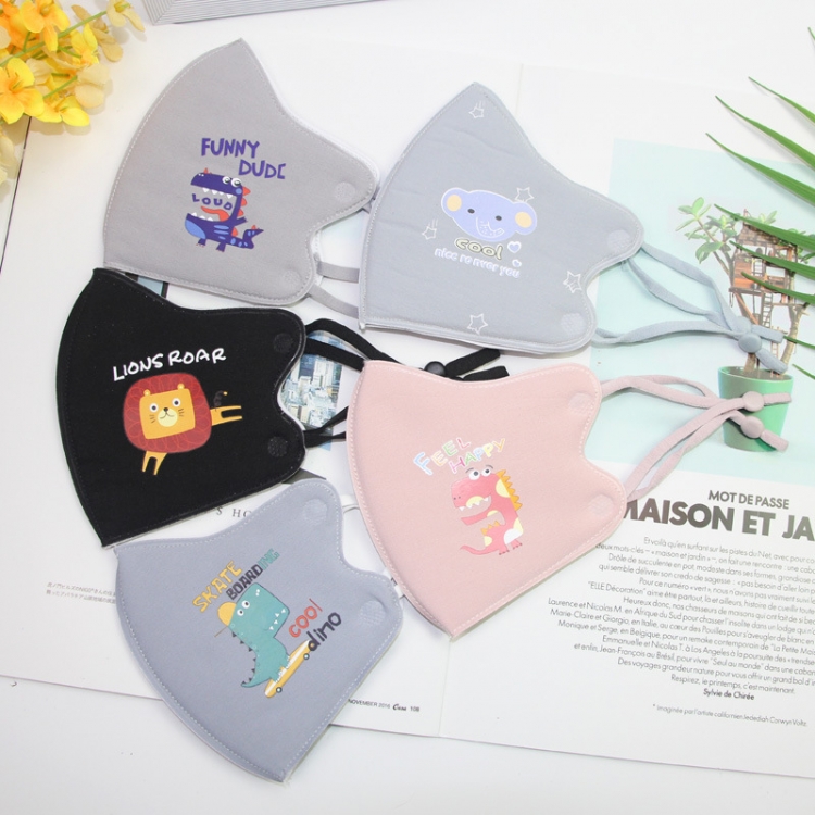 Children's winter padded warm printed cotton washable mask price for 10 pcs