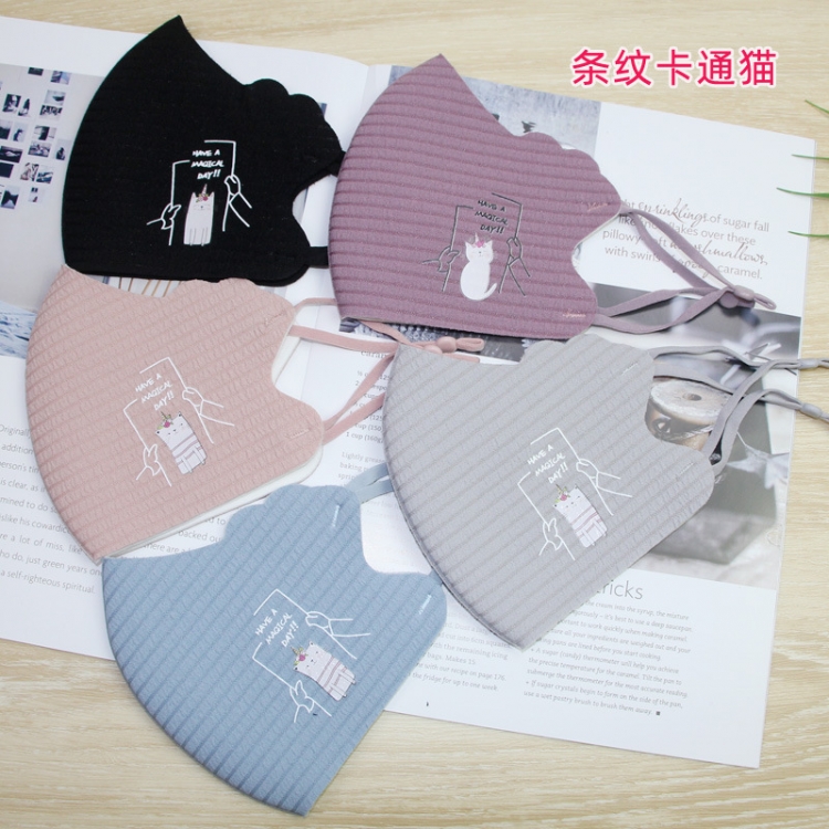 Adult models winter padded warm printed cotton washable mask price for 10 pcs