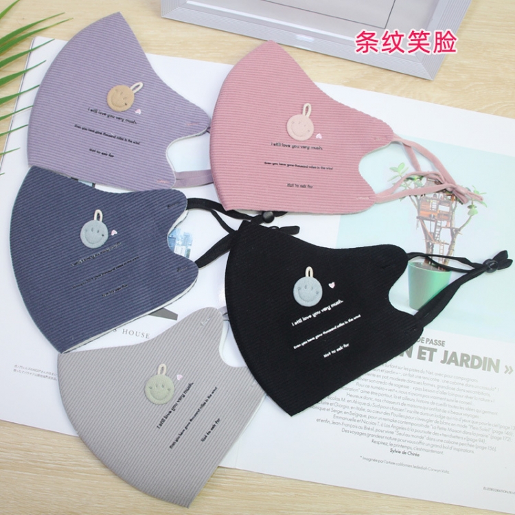 Adult models winter padded warm printed cotton washable mask price for 10 pcs