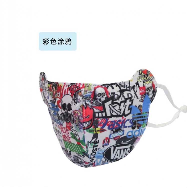 Child Cartoon printed eye mask dustproof windproof thick warm mask price for 5 pcs