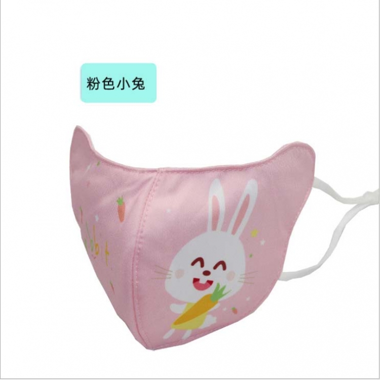 Child Cartoon printed eye mask dustproof windproof thick warm mask price for 5 pcs