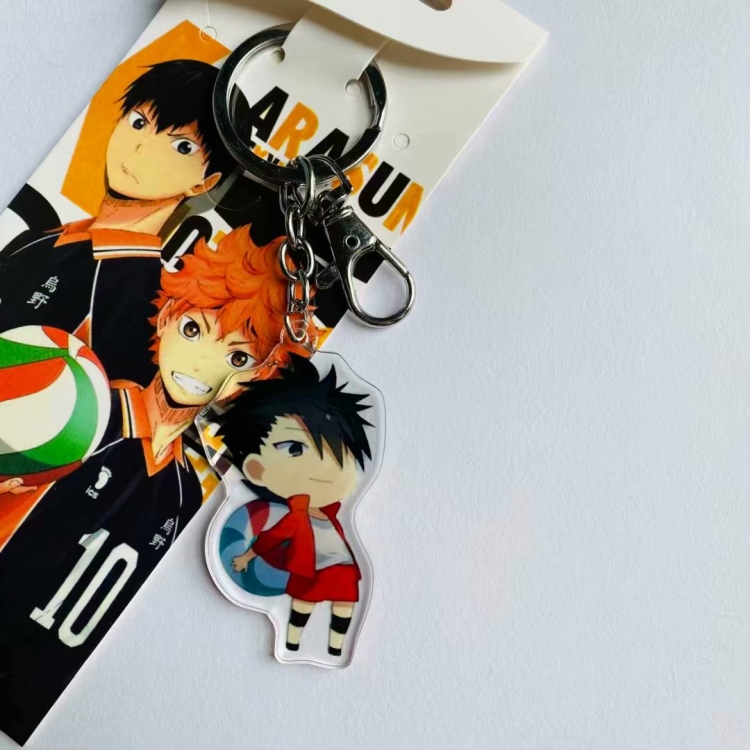 Haikyuu!! Cartoon Animation surrounding acrylic keychain pendant price for 5 pcs