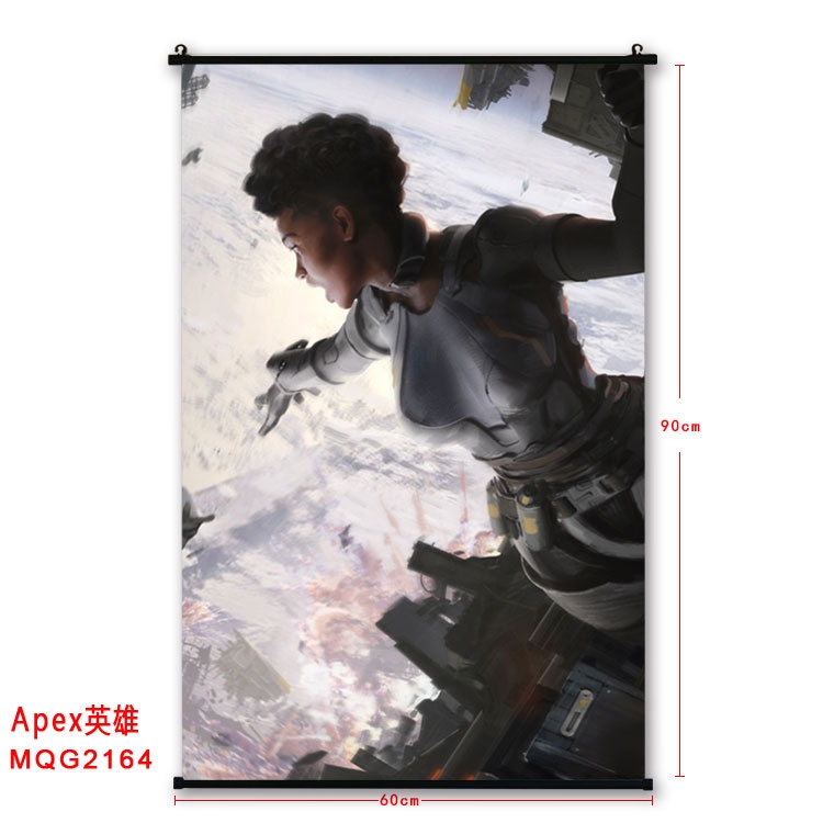 Apex Legends BLACK plastic pole cloth painting Wall Scroll  MQG2164