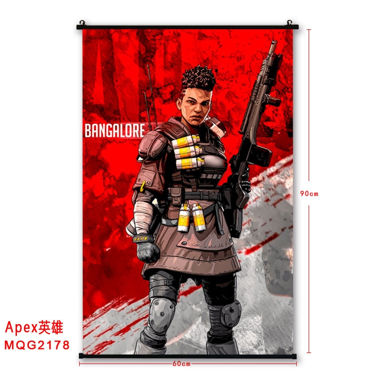 Apex Legends BLACK plastic pole cloth painting Wall Scroll  MQG2178