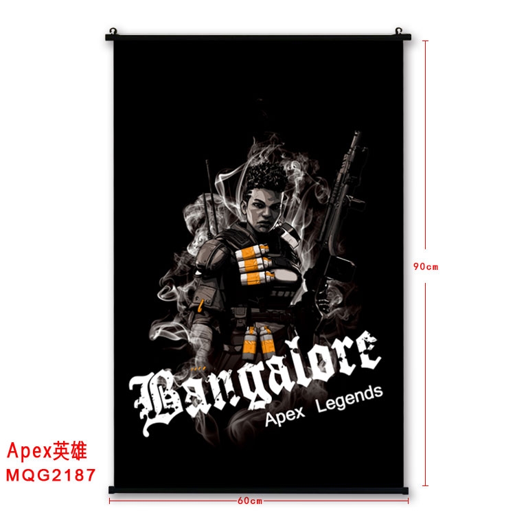 Apex Legends BLACK plastic pole cloth painting Wall Scroll MQG2187