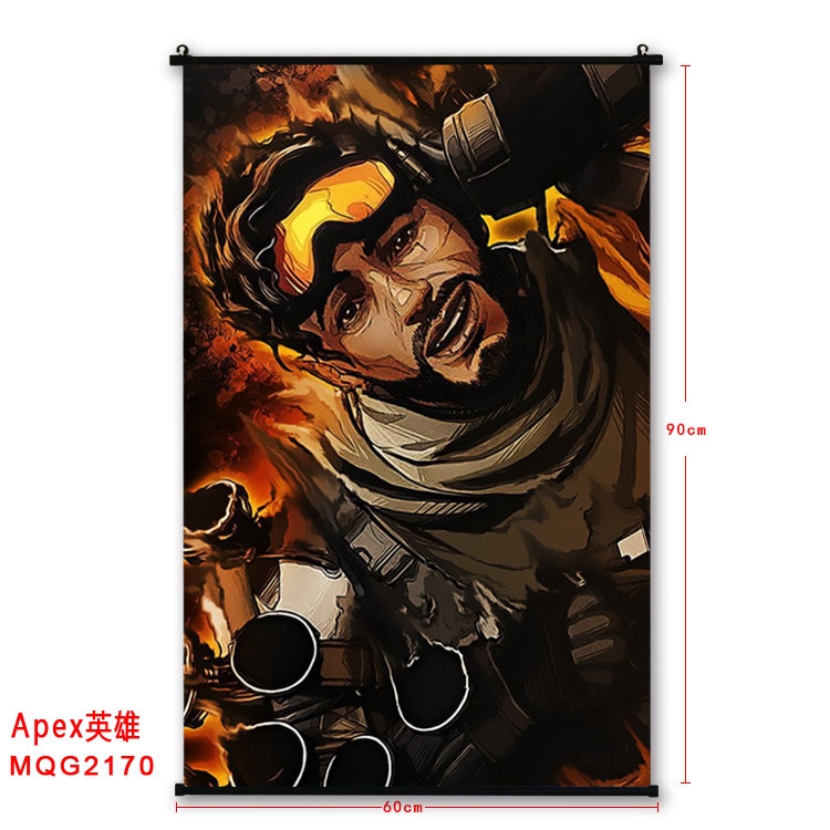 Apex Legends BLACK plastic pole cloth painting Wall Scroll  MQG2170