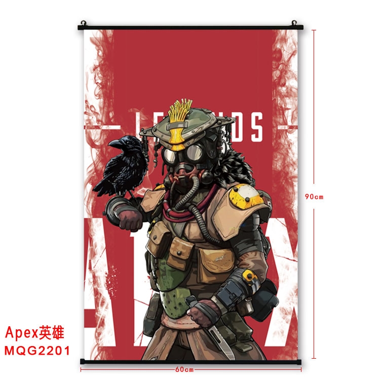 Apex Legends BLACK plastic pole cloth painting Wall Scroll  MQG2201