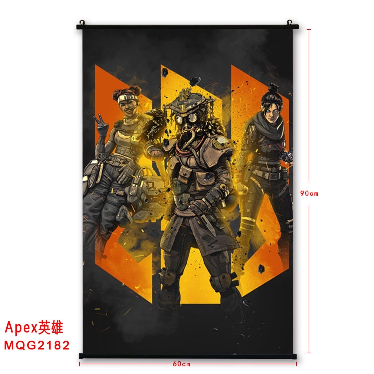 Apex Legends BLACK plastic pole cloth painting Wall Scroll  MQG2182