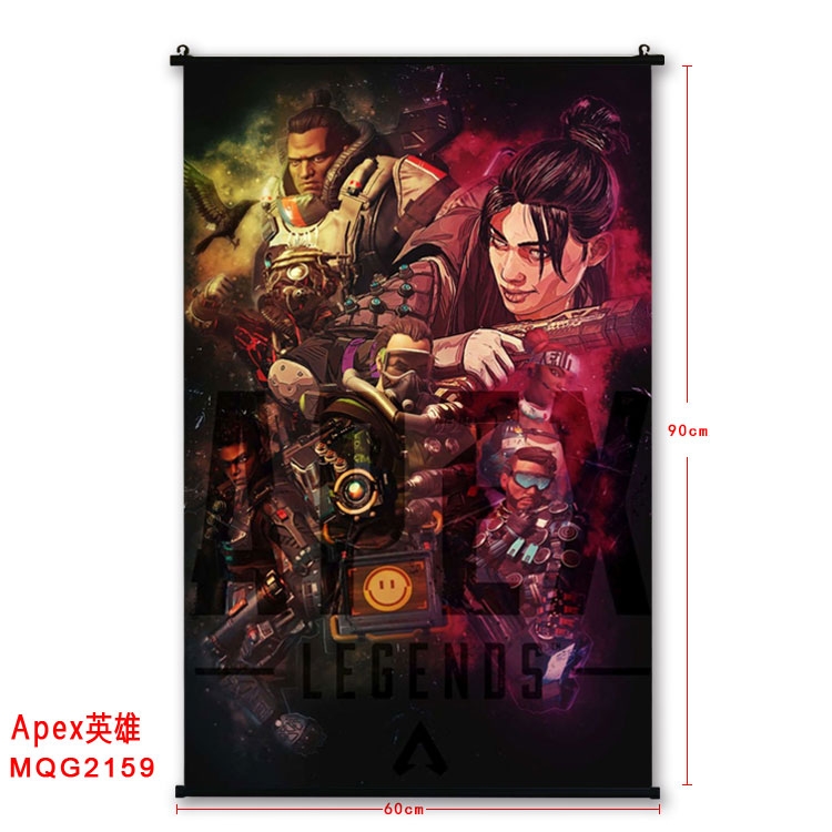 Apex Legends BLACK plastic pole cloth painting Wall Scroll  MQG2159