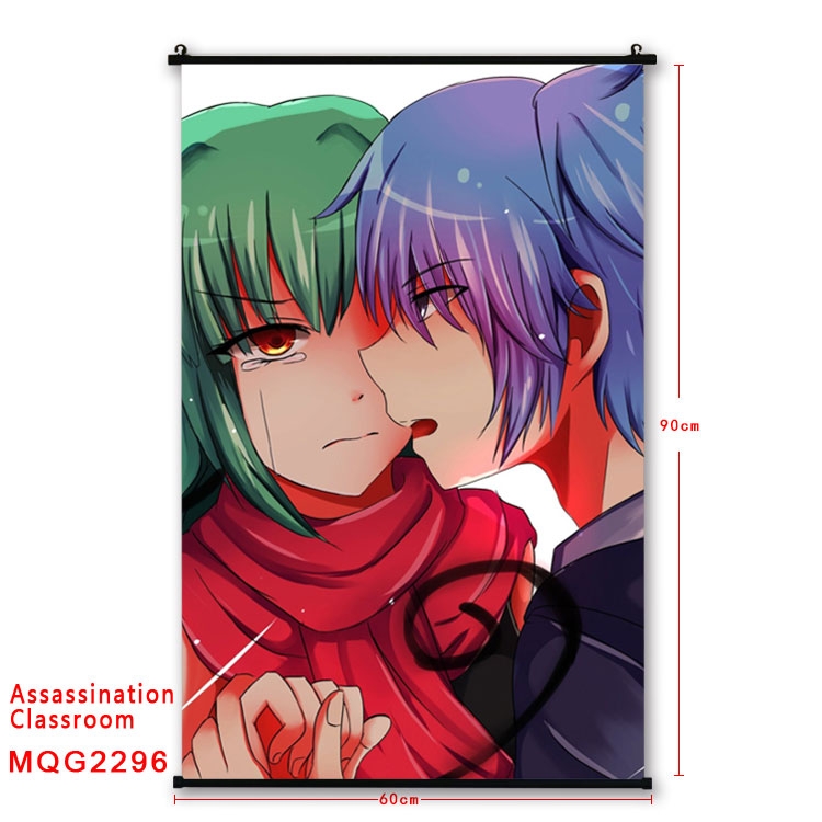 Ansatsu Kyoushitsu Assassination Classroom BLACK plastic pole cloth painting Wall Scroll   60X90CM  MQG2296