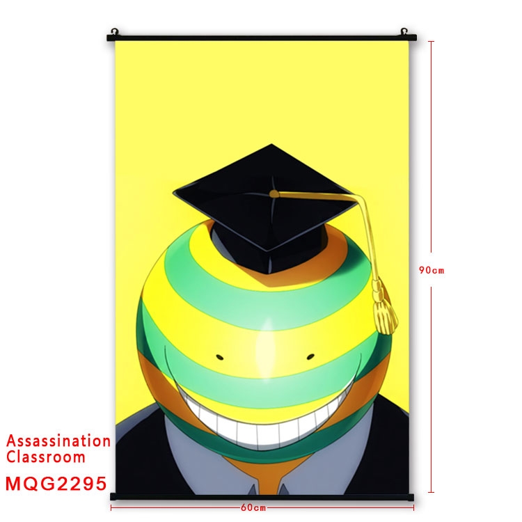Ansatsu Kyoushitsu Assassination Classroom BLACK plastic pole cloth painting Wall Scroll   60X90CM  MQG2295