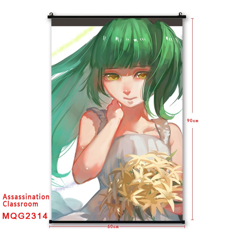 Ansatsu Kyoushitsu Assassination Classroom BLACK plastic pole cloth painting Wall Scroll   60X90CM  MQG2314