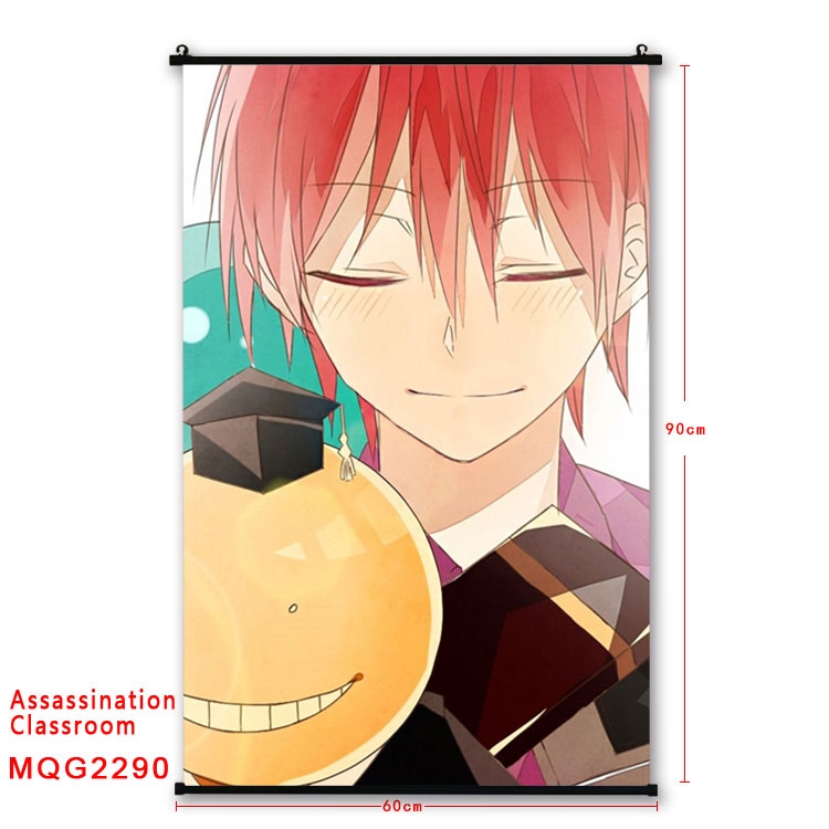 Ansatsu Kyoushitsu Assassination Classroom BLACK plastic pole cloth painting Wall Scroll   60X90CM  MQG2290