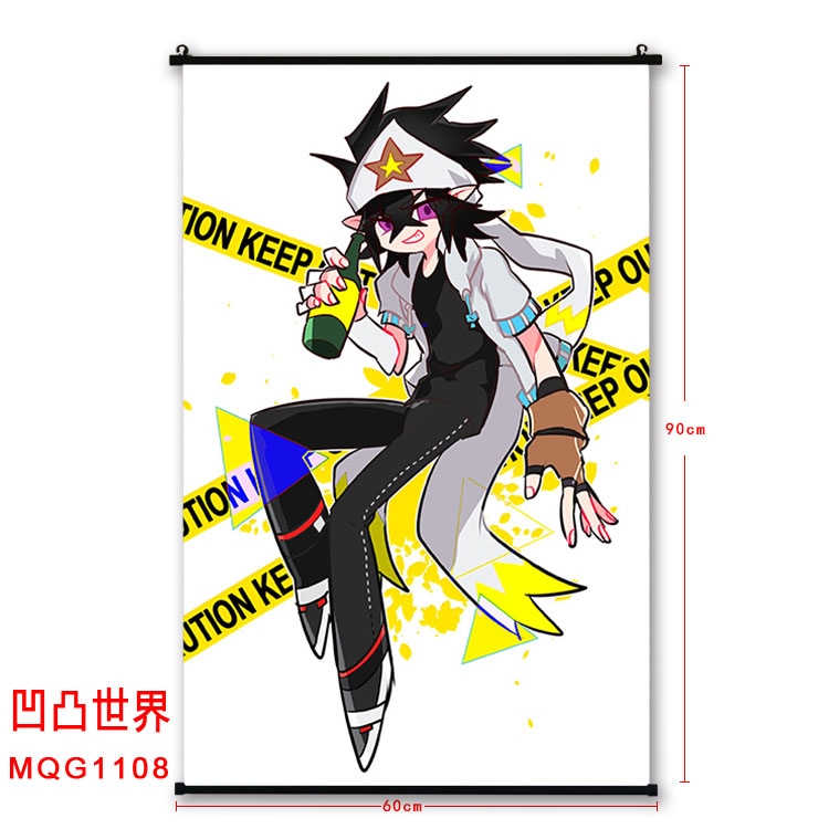 AOTU  BLACK plastic pole cloth painting Wall Scroll 60X90CM  MQG1108