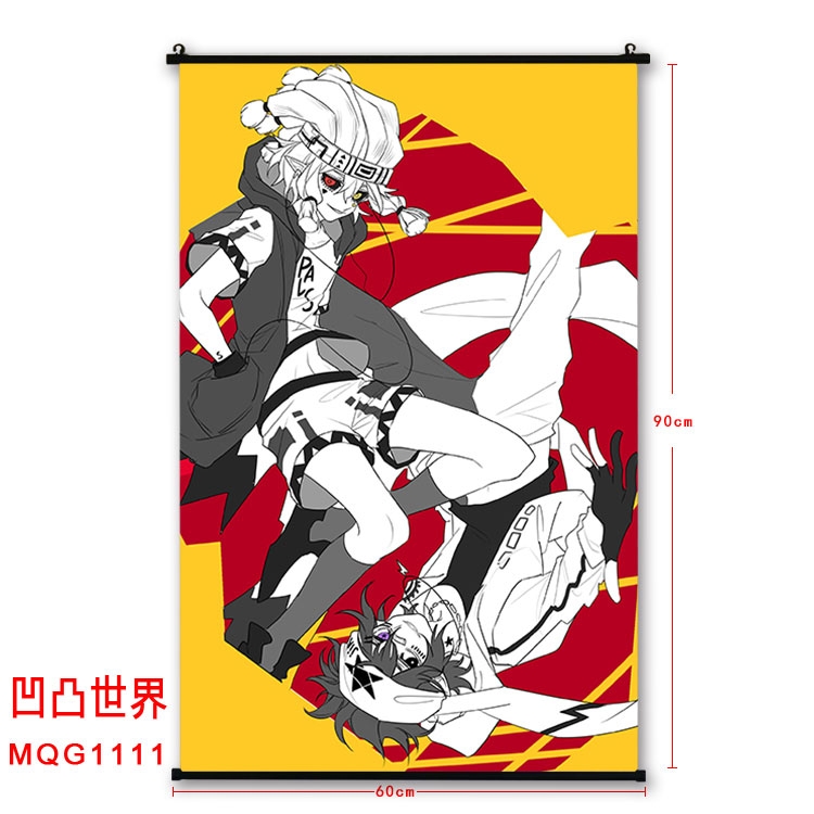 AOTU  BLACK plastic pole cloth painting Wall Scroll 60X90CM  MQG1111