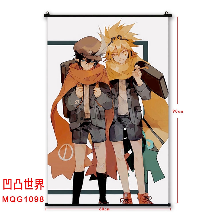 AOTU  BLACK plastic pole cloth painting Wall Scroll 60X90CM  MQG1098