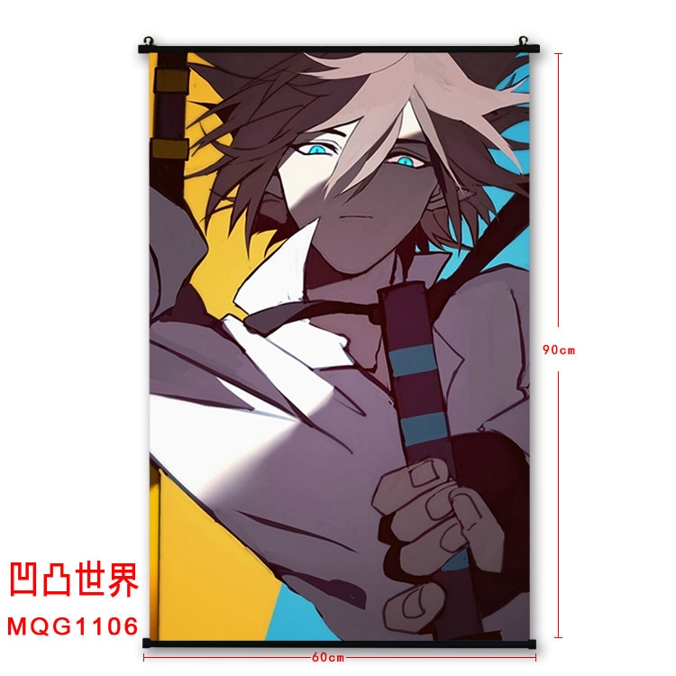 AOTU  BLACK plastic pole cloth painting Wall Scroll 60X90CM MQG1106