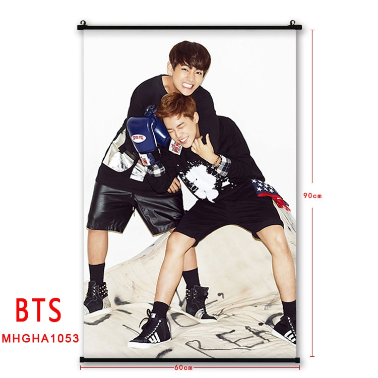 BTS plastic pole cloth painting Wall Scroll 60X90CM MHGHA1053
