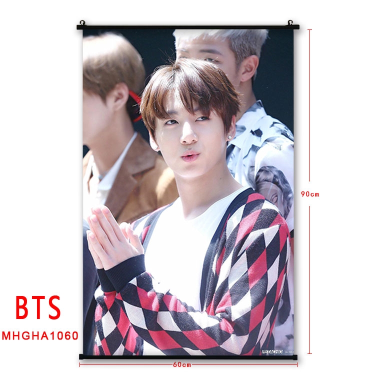 BTS plastic pole cloth painting Wall Scroll 60X90CM MHGHA1060