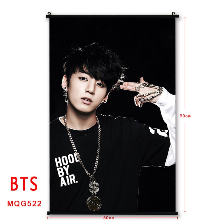 BTS plastic pole cloth painting Wall Scroll 60X90CM MQG522