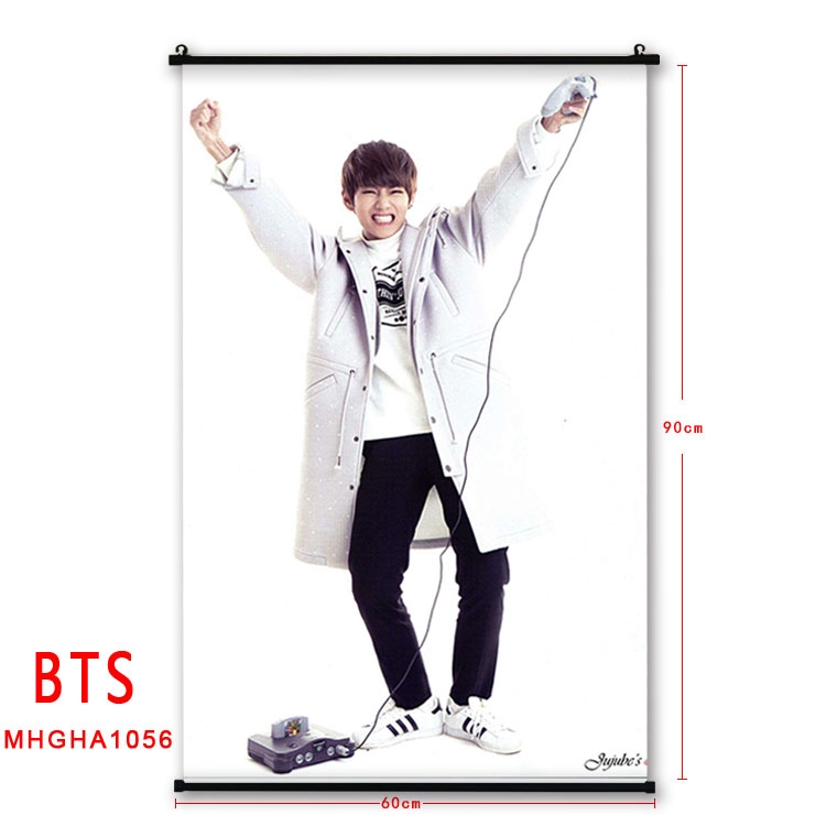 BTS plastic pole cloth painting Wall Scroll 60X90CM MHGHA1056