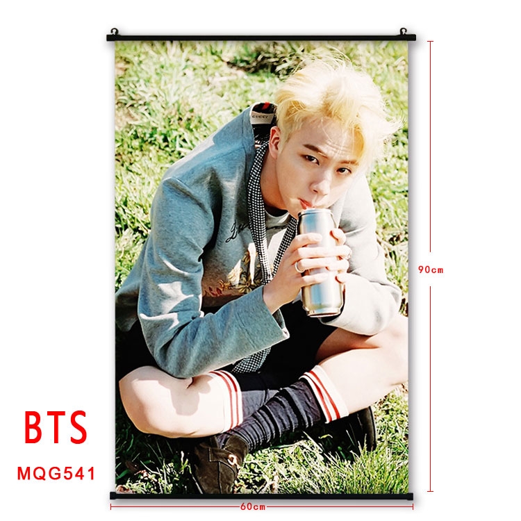 BTS plastic pole cloth painting Wall Scroll 60X90CM MQG541