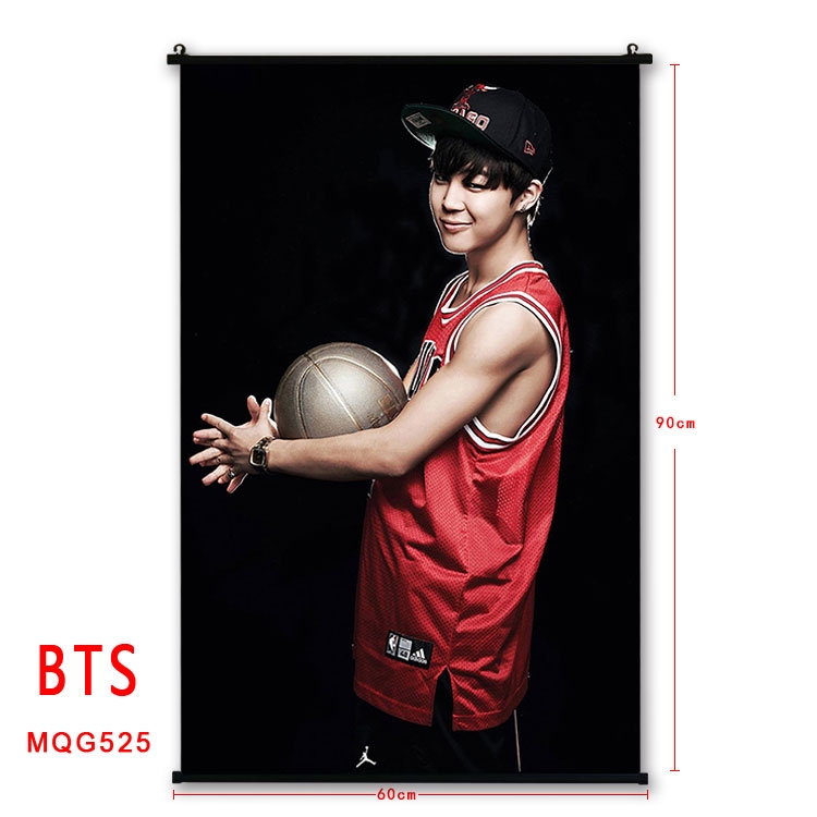 BTS plastic pole cloth painting Wall Scroll 60X90CM MQG525