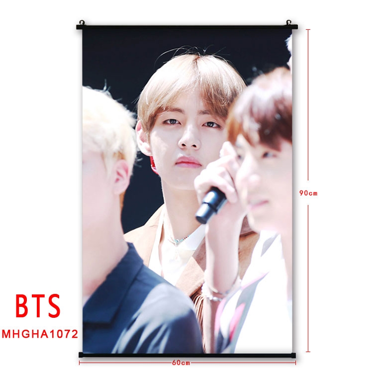 BTS plastic pole cloth painting Wall Scroll 60X90CM MHGHA1072