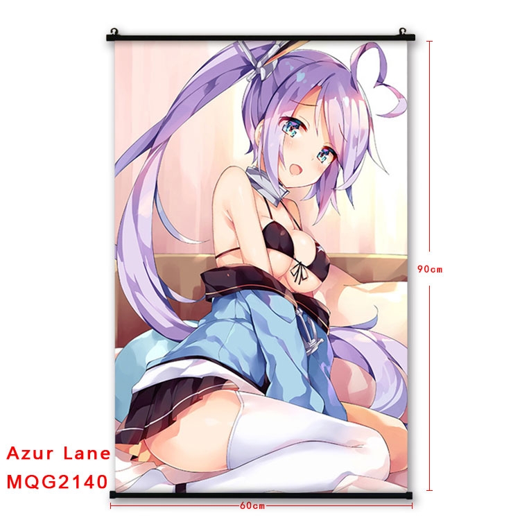 Azur Lane Anime plastic pole cloth painting Wall Scroll 60X90CM MQG2140