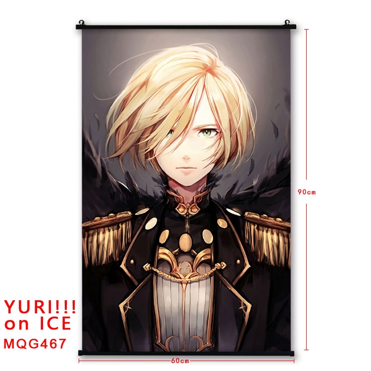 Yuri !!! on Ice Anime plastic pole cloth painting Wall Scroll 60X90CM  MQG467