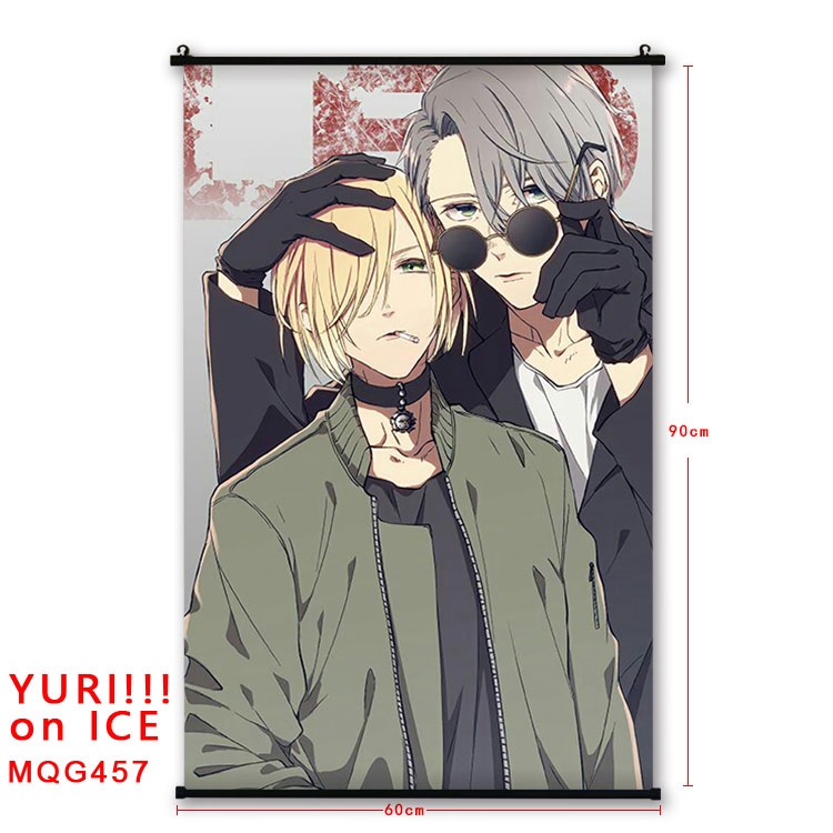 Yuri !!! on Ice Anime plastic pole cloth painting Wall Scroll 60X90CM  MQG457
