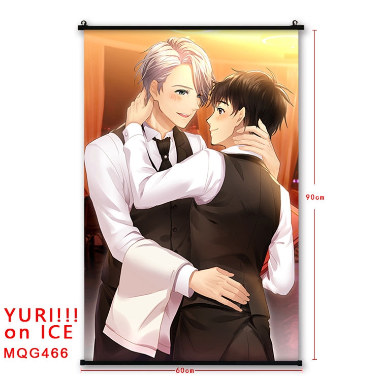 Yuri !!! on Ice Anime plastic pole cloth painting Wall Scroll 60X90CM  MQG466