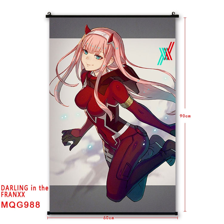 DARLING in the FRANX plastic pole cloth painting Wall Scroll 60X90CM  MQG988
