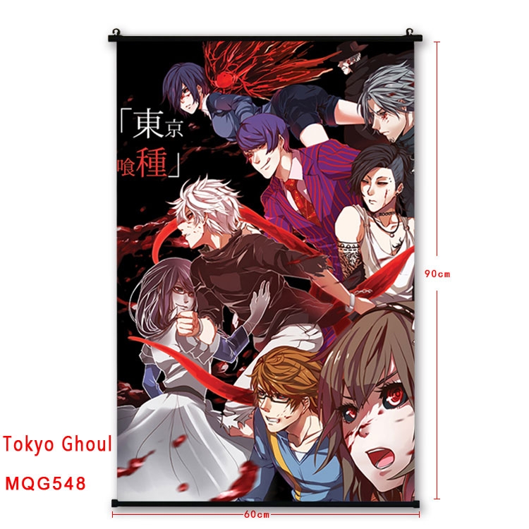 Tokyo Ghoul Anime plastic pole cloth painting Wall Scroll 60X90CM MQG548