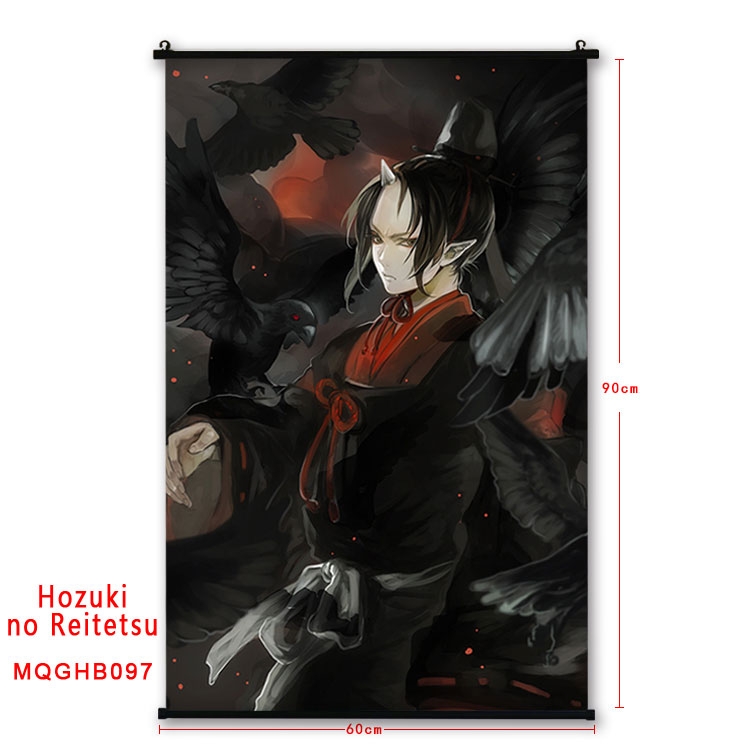 Hoozuki no Reitetsu Anime plastic pole cloth painting Wall Scroll 60X90CM  MQGHB097