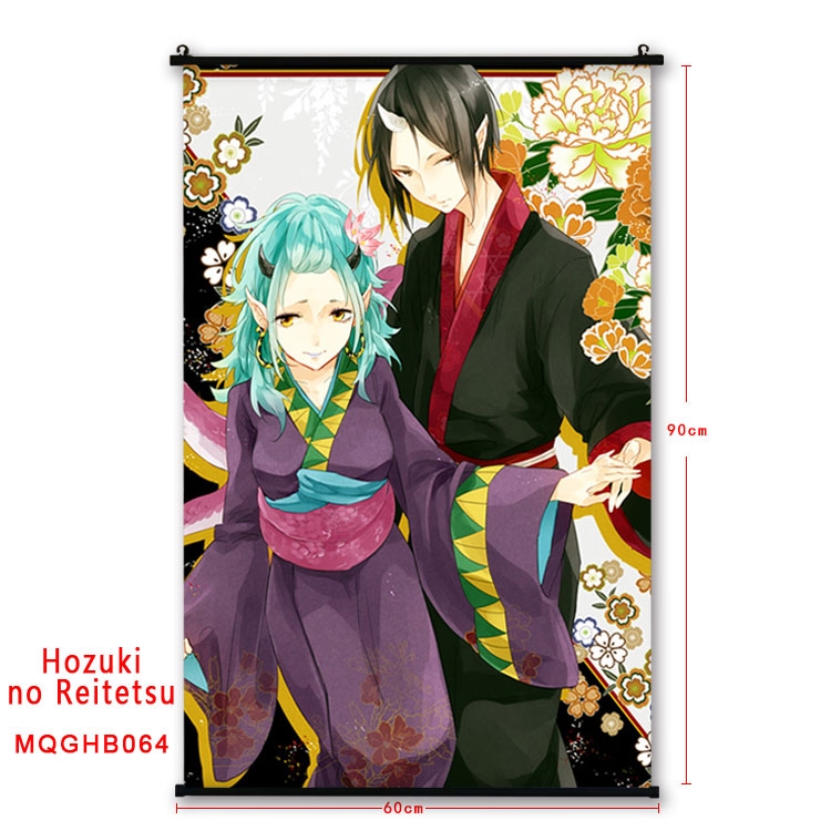 Hoozuki no Reitetsu Anime plastic pole cloth painting Wall Scroll 60X90CM  MQGHB064