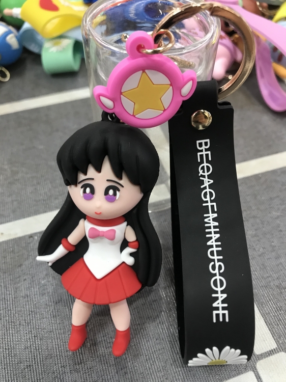 Cartoon silicone key chain pendant