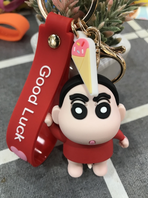 CrayonShin Anime Silicone key chain pendant